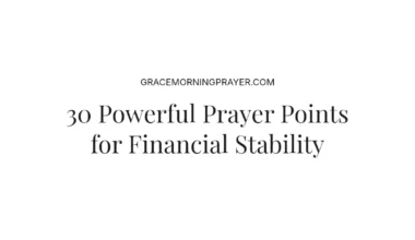 30 Powerful Prayer Points for Financial Stability