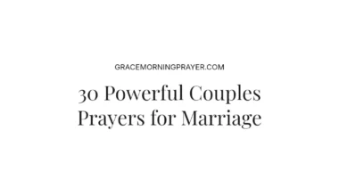 30 Powerful Couples Prayers for Marriage