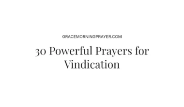 30 Powerful Prayers for Vindication